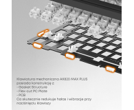Ajazz AK820 MAX PLUS Avocado Switch Black Gray z ekranem - 1536374 - zdjęcie 11